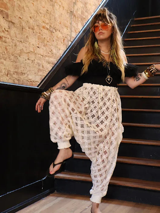 Crochet Be Still Harems - Cream