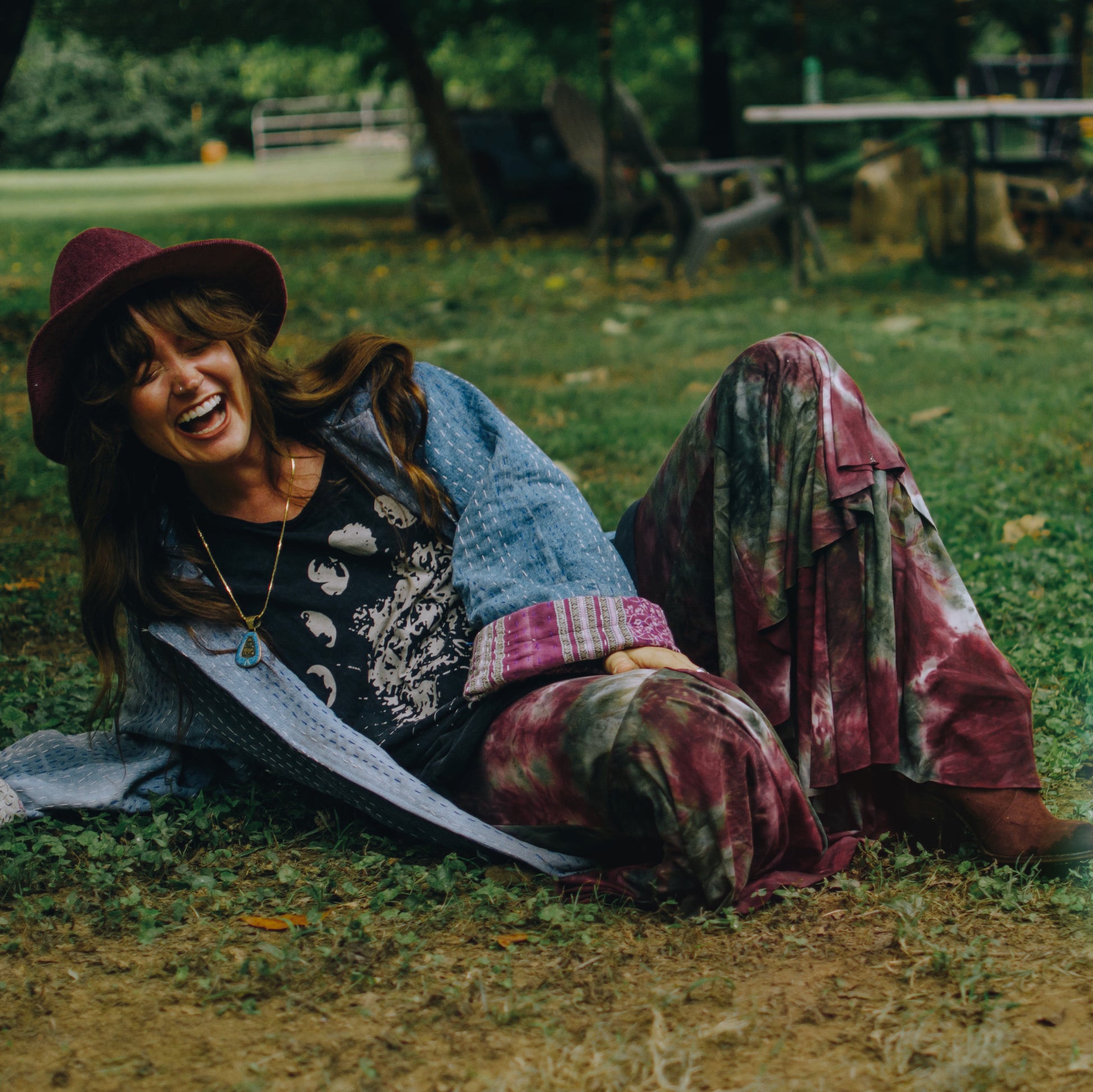Forest Plum Buttery Knit Bells - Kantha Bae