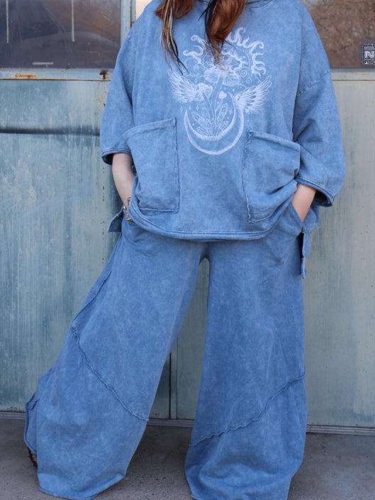KB Dream Wide Leg Pants - Denim