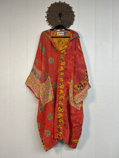 Pareo Kantha Gaia Hooded Maxi 1026 174