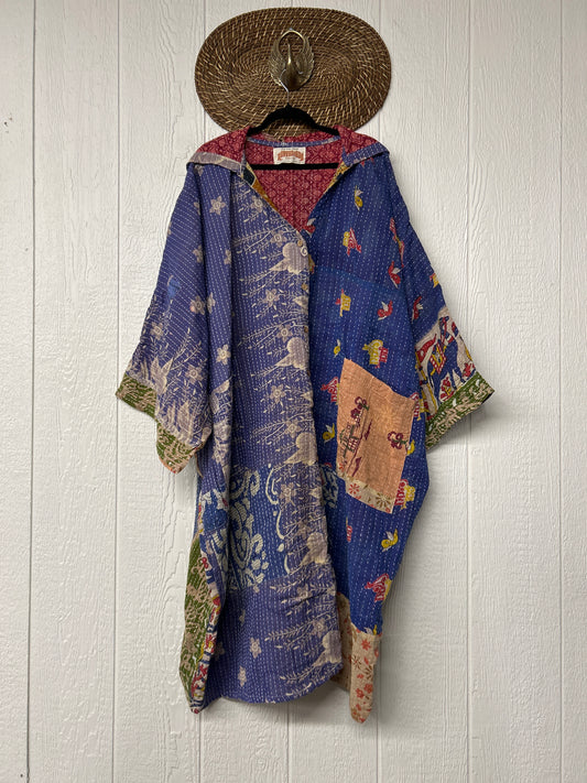 Pareo Kantha Gaia Hooded Maxi 1026 117