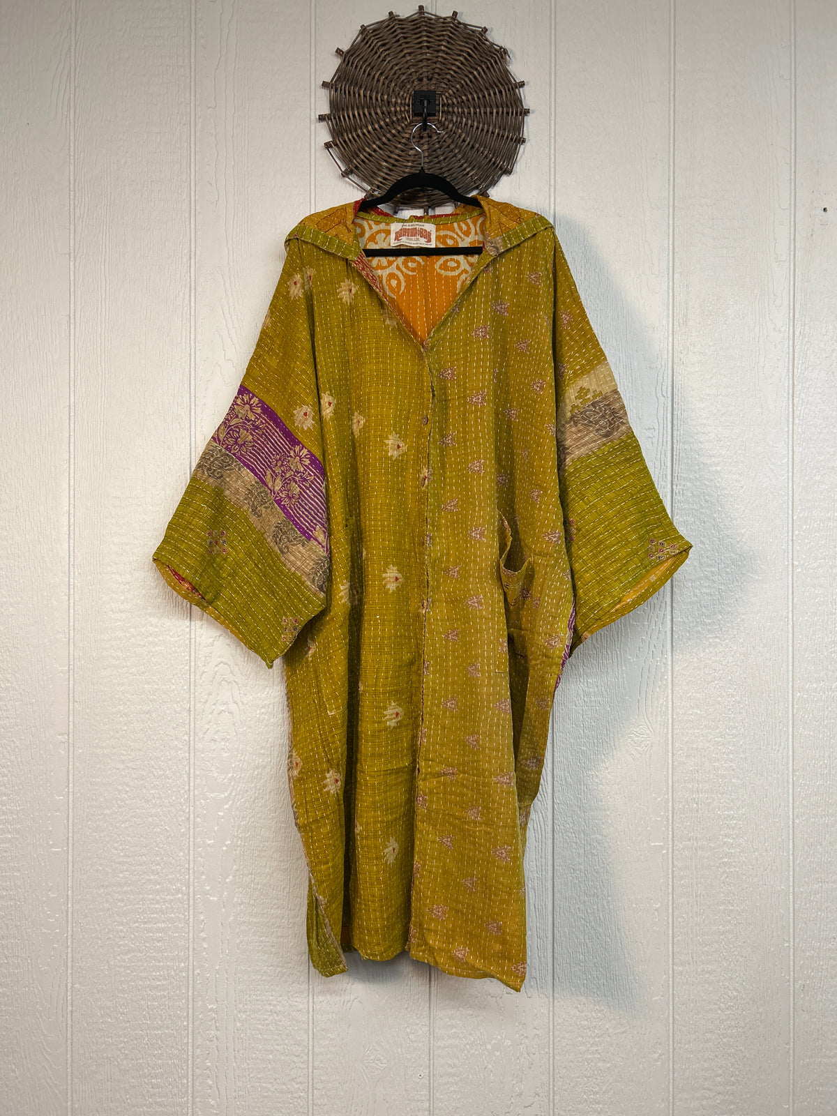 Pareo Kantha Gaia Hooded Maxi 1026 197