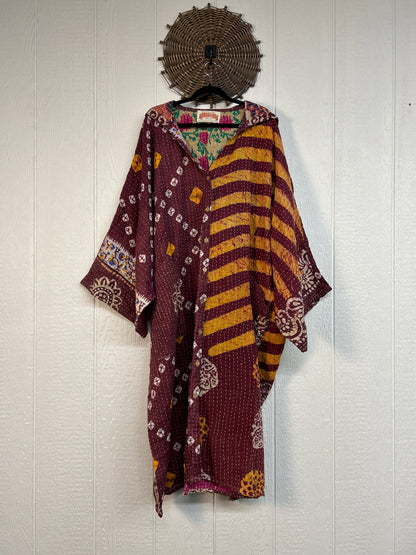 Pareo Kantha Gaia Hooded Maxi 1026 159