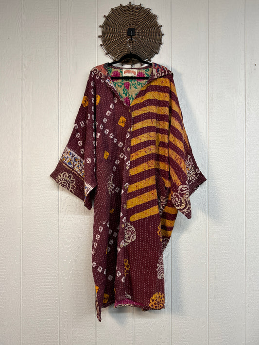 Pareo Kantha Gaia Hooded Maxi 1026 159