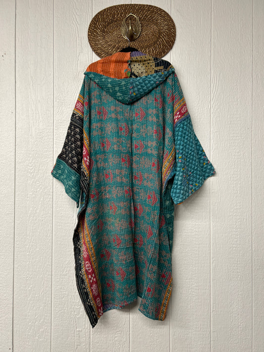 Pareo Kantha Gaia Hooded Maxi 1026 126