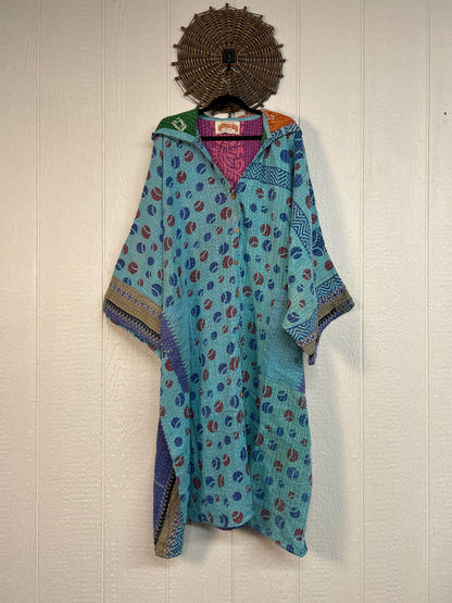 Pareo Kantha Gaia Hooded Maxi 1026 189