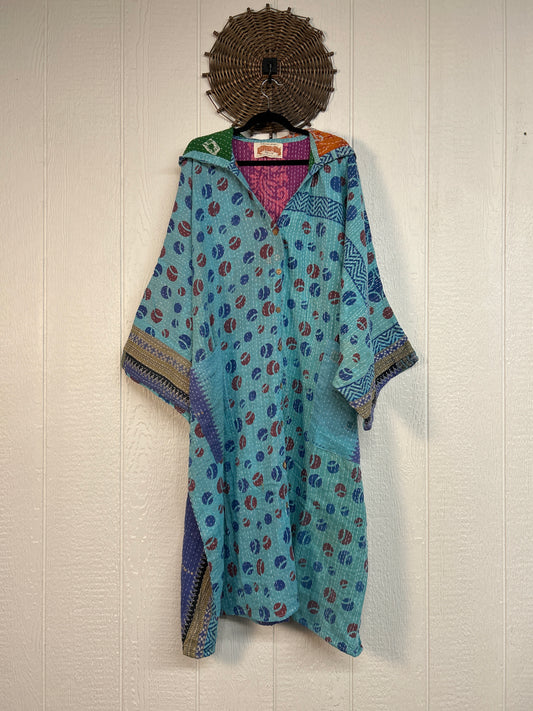 Pareo Kantha Gaia Hooded Maxi 1026 189