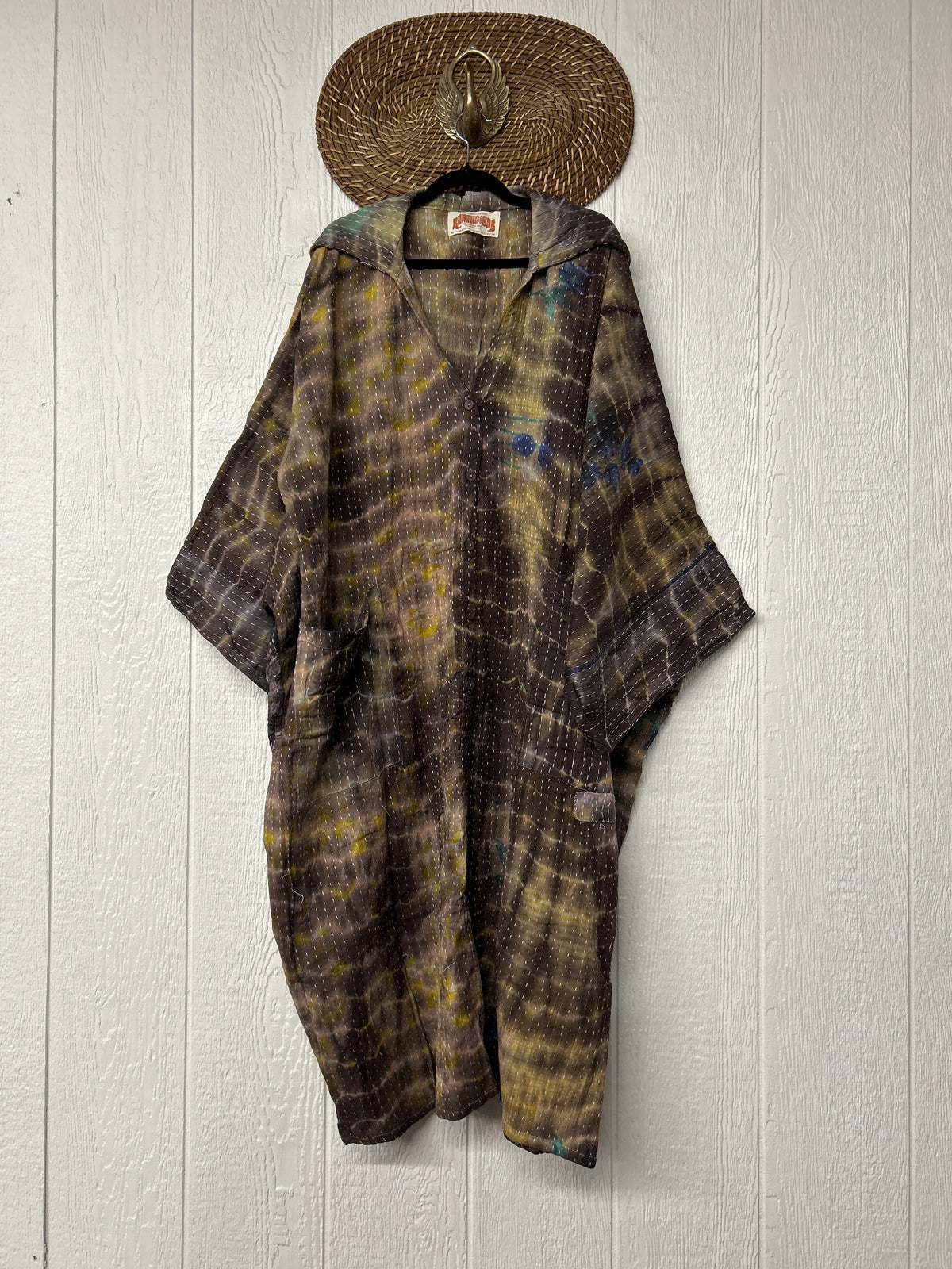 Pareo Kantha Gaia Hooded Maxi 1026 103