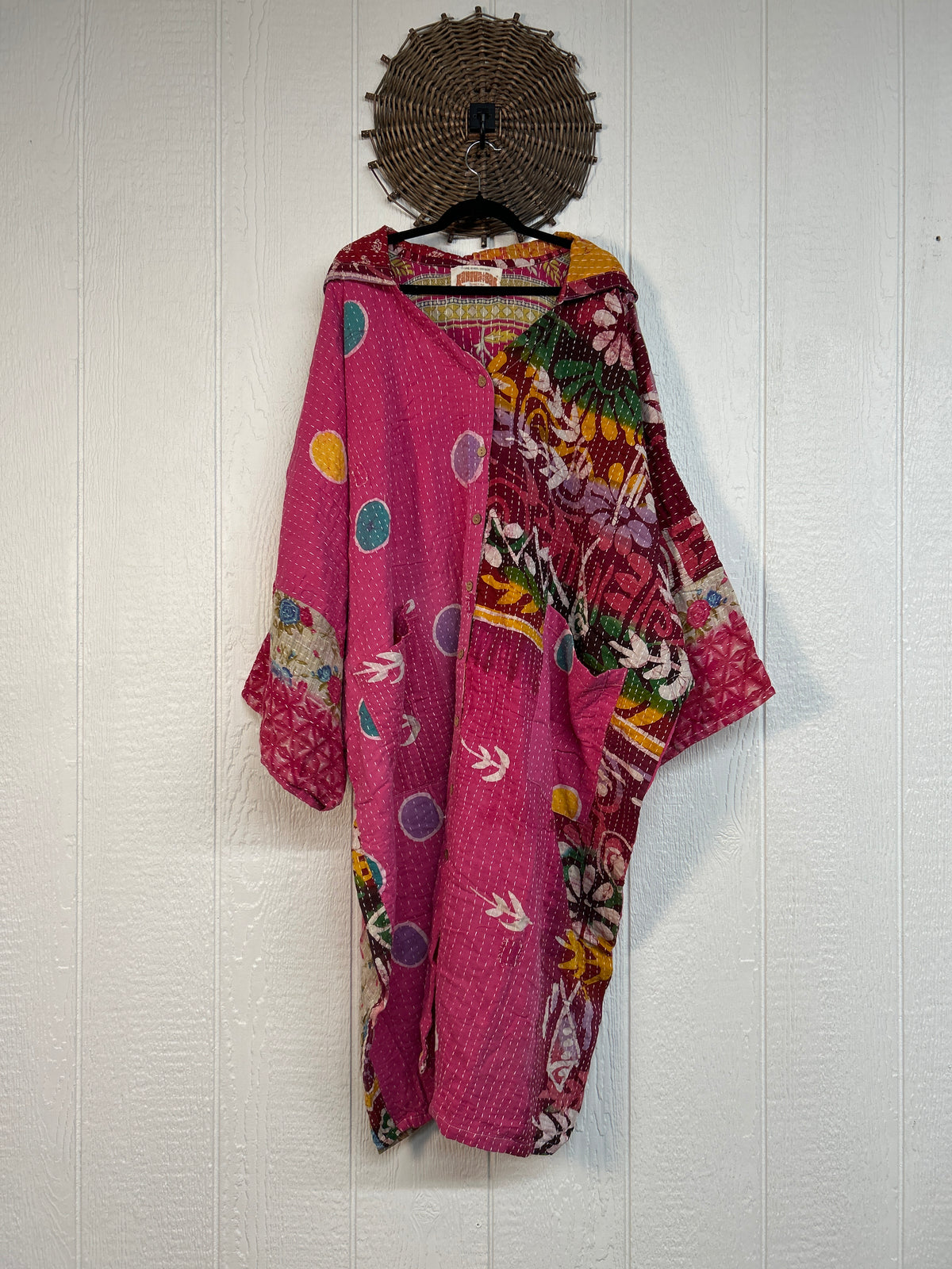 Pareo Kantha Gaia Hooded Maxi 1026 161