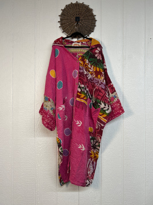 Pareo Kantha Gaia Hooded Maxi 1026 161