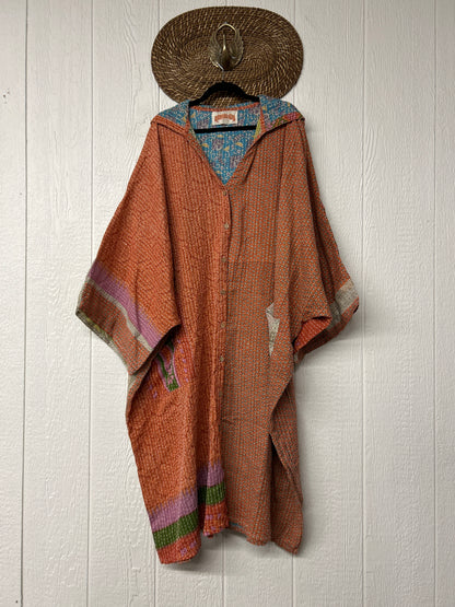 Pareo Kantha Gaia Hooded Maxi 1026 113