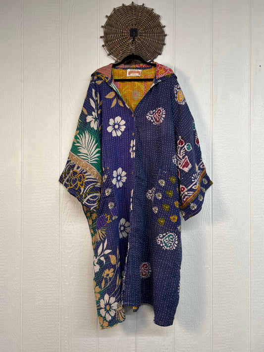 Pareo Kantha Gaia Hooded Maxi 1026 154