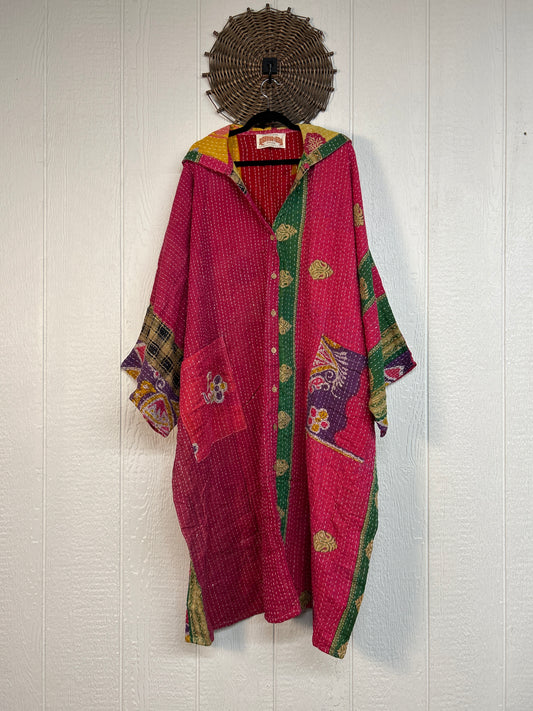 Pareo Kantha Gaia Hooded Maxi 1026 190