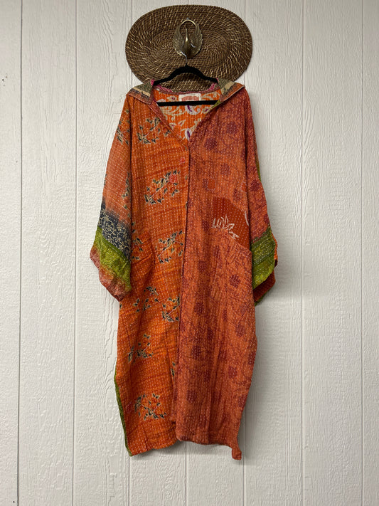 Pareo Kantha Gaia Hooded Maxi 1026 008