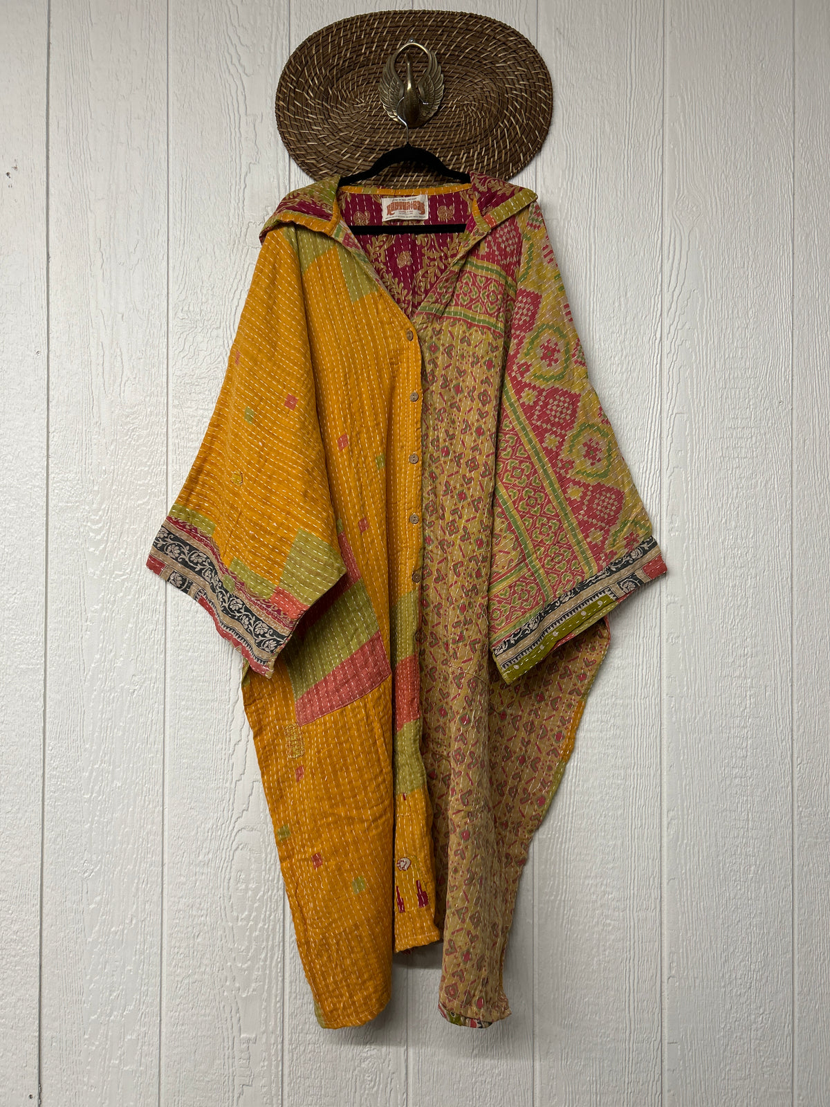 Pareo Kantha Gaia Hooded Maxi 1026 092
