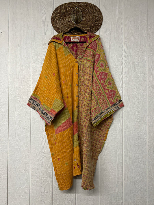 Pareo Kantha Gaia Hooded Maxi 1026 092