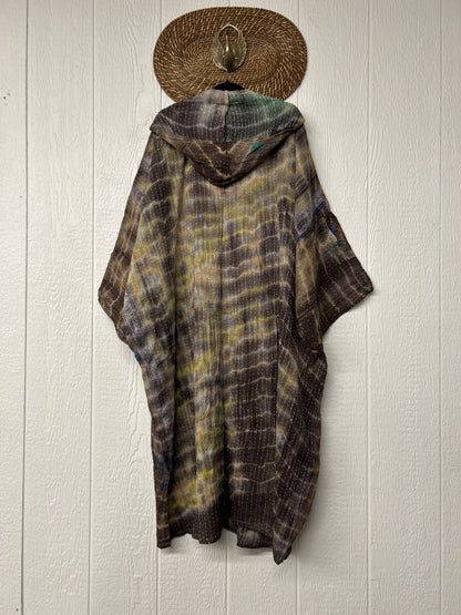 Pareo Kantha Gaia Hooded Maxi 1026 103