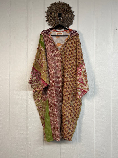Pareo Kantha Gaia Hooded Maxi 1026 219