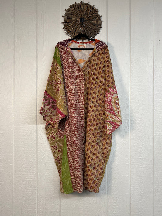 Pareo Kantha Gaia Hooded Maxi 1026 219