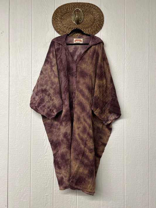 Pareo Kantha Gaia Hooded Maxi 1026 062