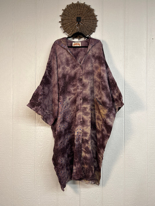 Pareo Kantha Gaia Hooded Maxi 1026 196