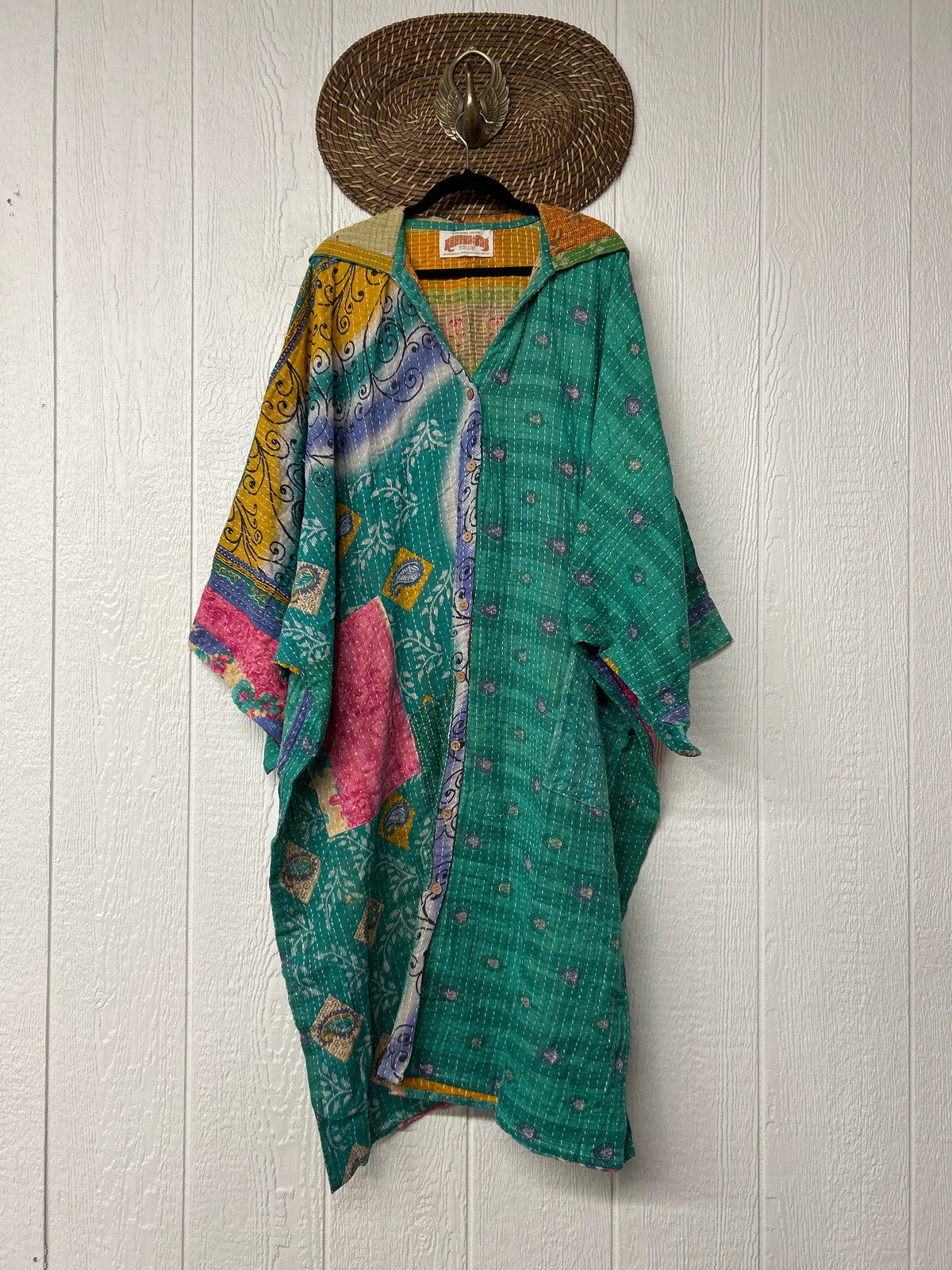 Pareo Kantha Gaia Hooded Maxi 1026 115