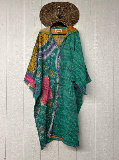 Pareo Kantha Gaia Hooded Maxi 1026 115