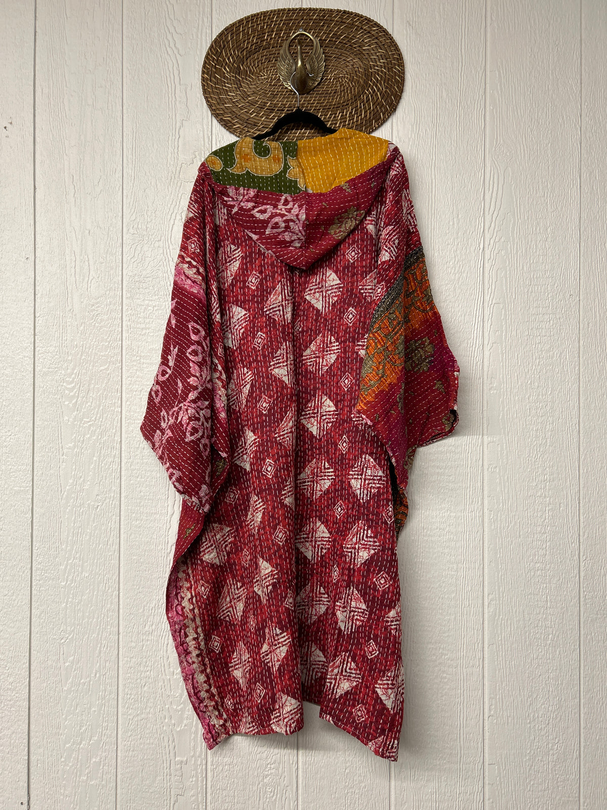 Pareo Kantha Gaia Hooded Maxi 1026 011