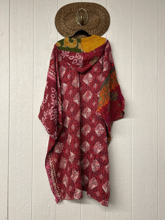 Pareo Kantha Gaia Hooded Maxi 1026 011