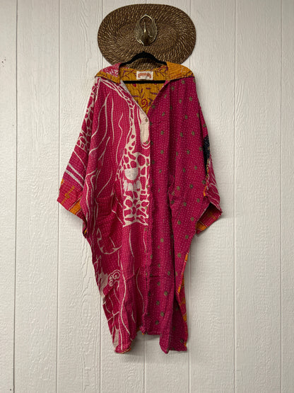 Pareo Kantha Gaia Hooded Maxi 1026 017