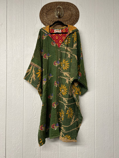 Pareo Kantha Gaia Hooded Maxi 1026 044