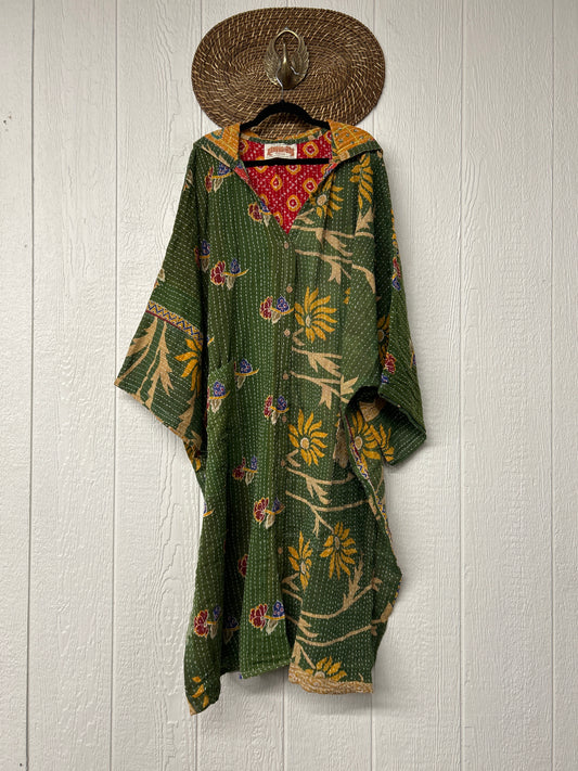 Pareo Kantha Gaia Hooded Maxi 1026 044