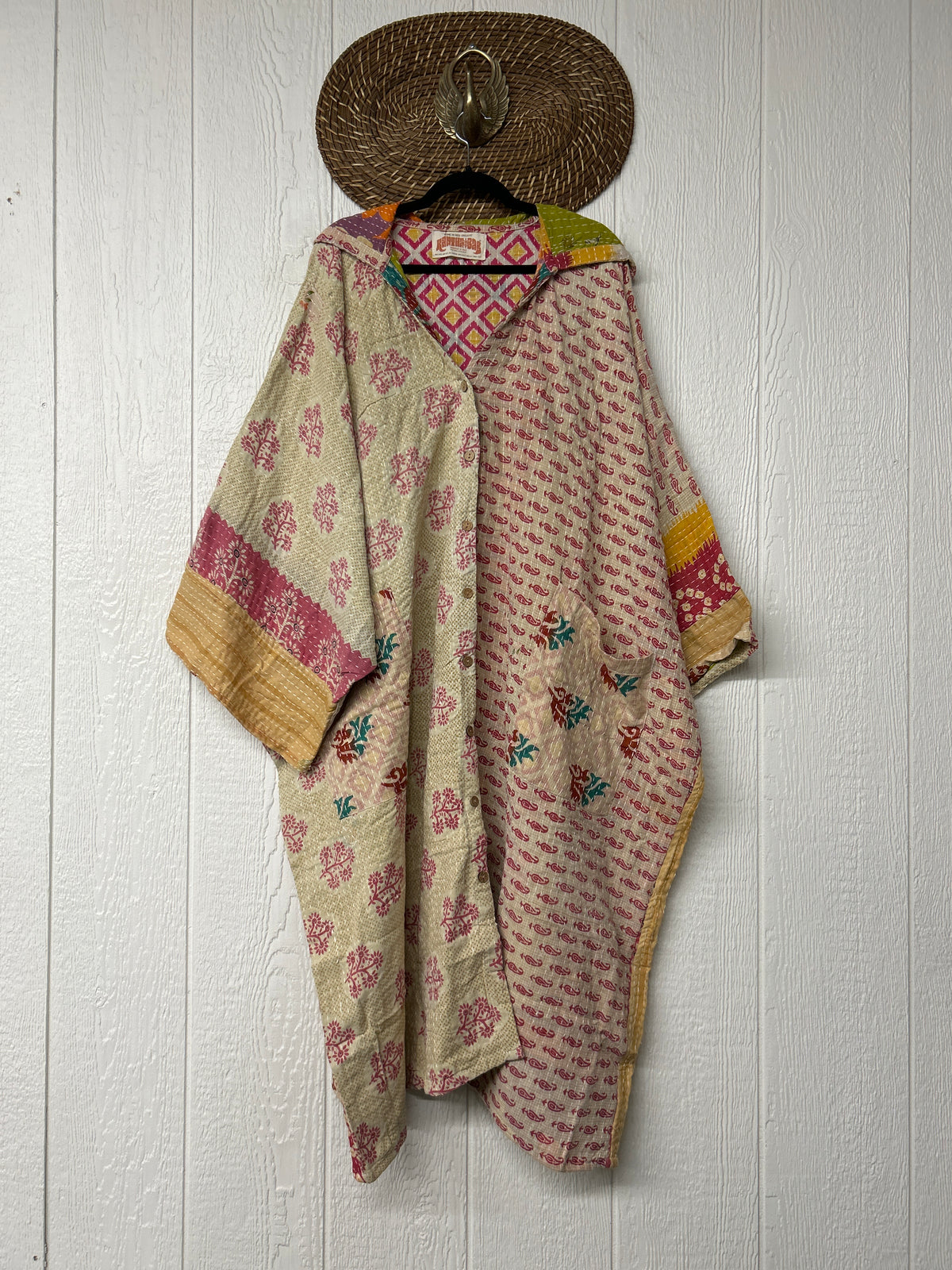 Pareo Kantha Gaia Hooded Maxi 1026 097