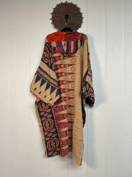 Pareo Kantha Gaia Hooded Maxi 1026 142