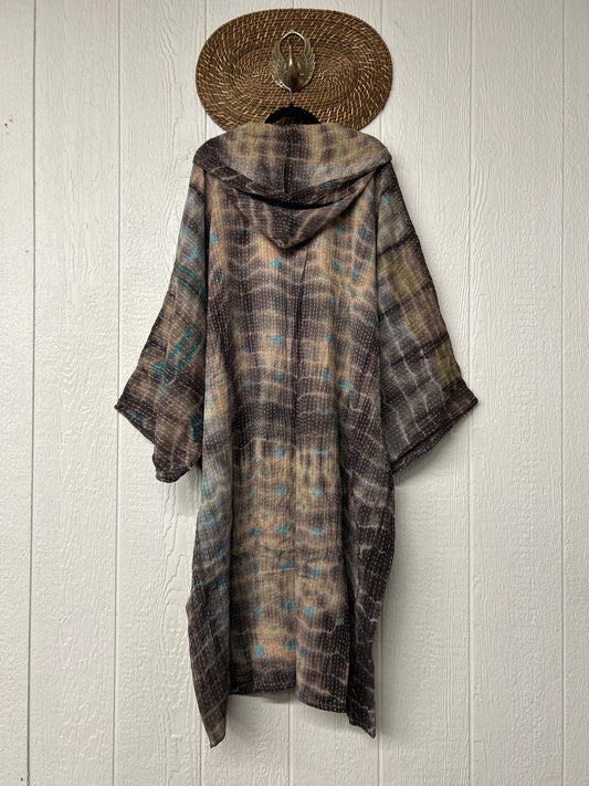 Pareo Kantha Gaia Hooded Maxi 1026 101