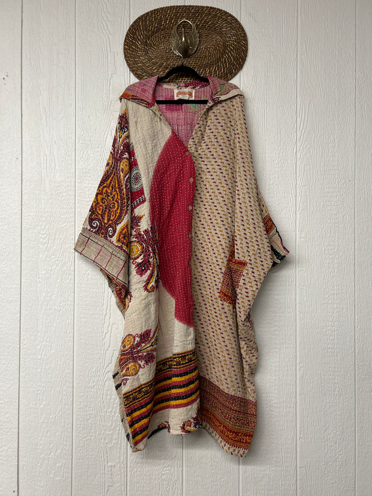 Pareo Kantha Gaia Hooded Maxi 1026 066