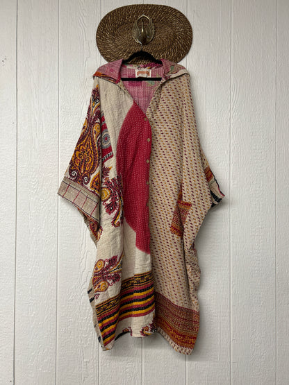 Pareo Kantha Gaia Hooded Maxi 1026 066
