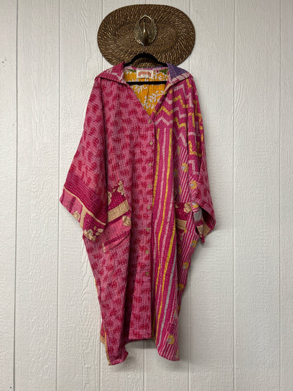 Pareo Kantha Gaia Hooded Maxi 1026 138