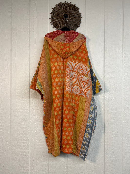 Pareo Kantha Gaia Hooded Maxi 1026 192