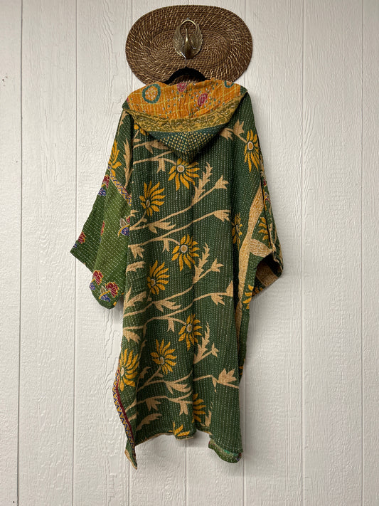 Pareo Kantha Gaia Hooded Maxi 1026 044