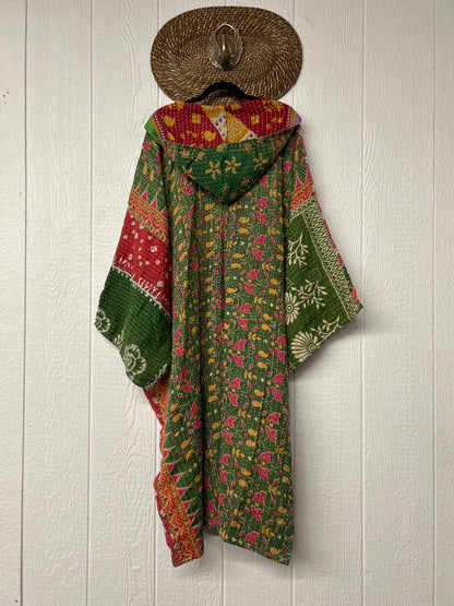 Pareo Kantha Gaia Hooded Maxi 1026 059