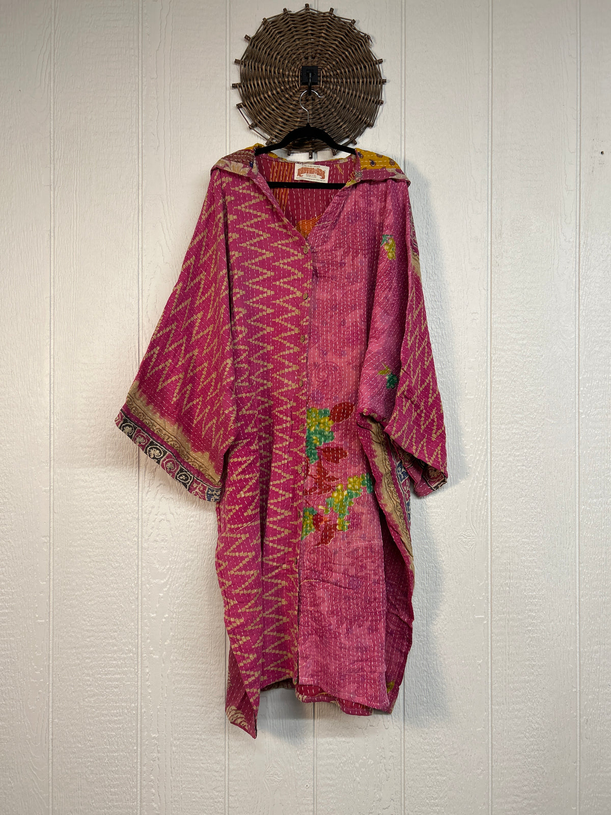 Pareo Kantha Gaia Hooded Maxi 1026 203