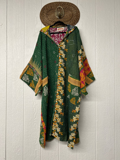 Pareo Kantha Gaia Hooded Maxi 1026 055