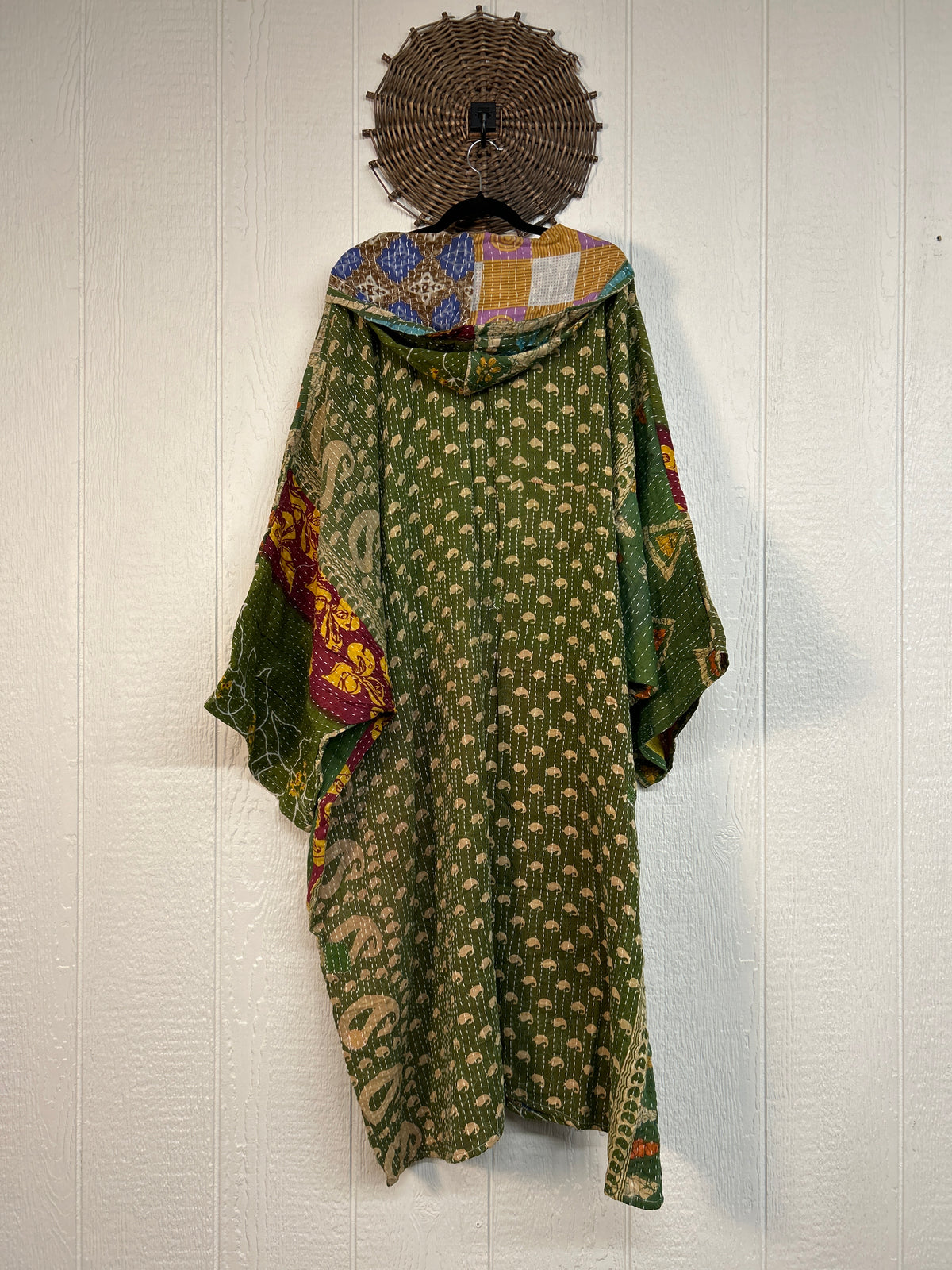Pareo Kantha Gaia Hooded Maxi 1026 204