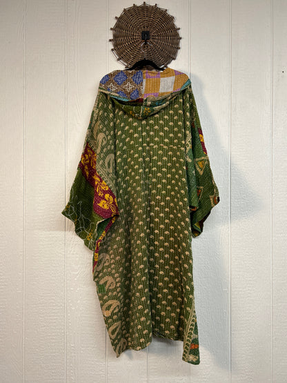 Pareo Kantha Gaia Hooded Maxi 1026 204