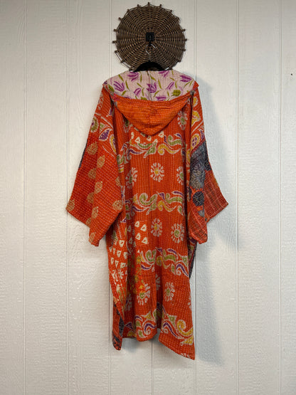 Pareo Kantha Gaia Hooded Maxi 1026 163