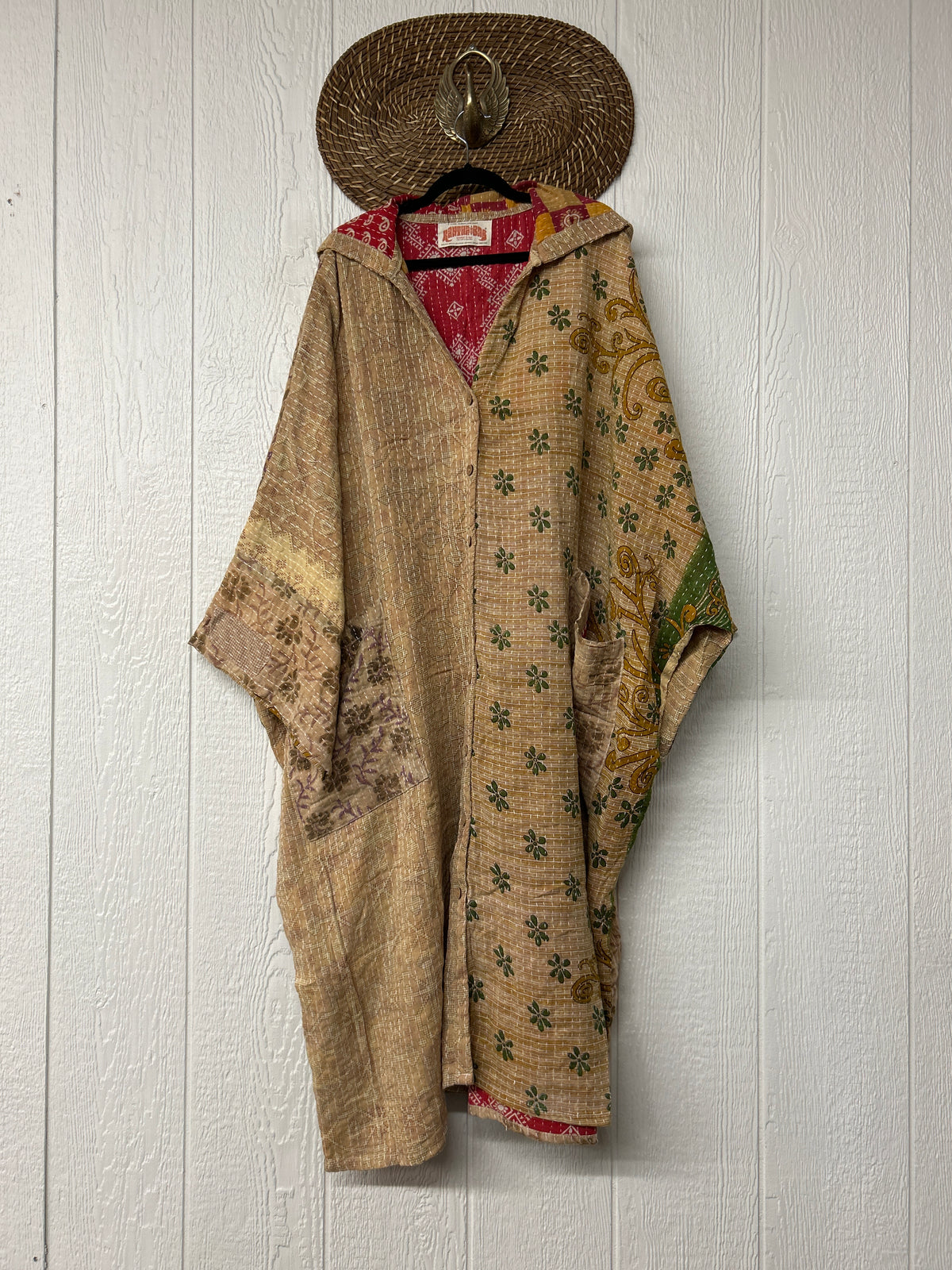 Pareo Kantha Gaia Hooded Maxi 1026 120