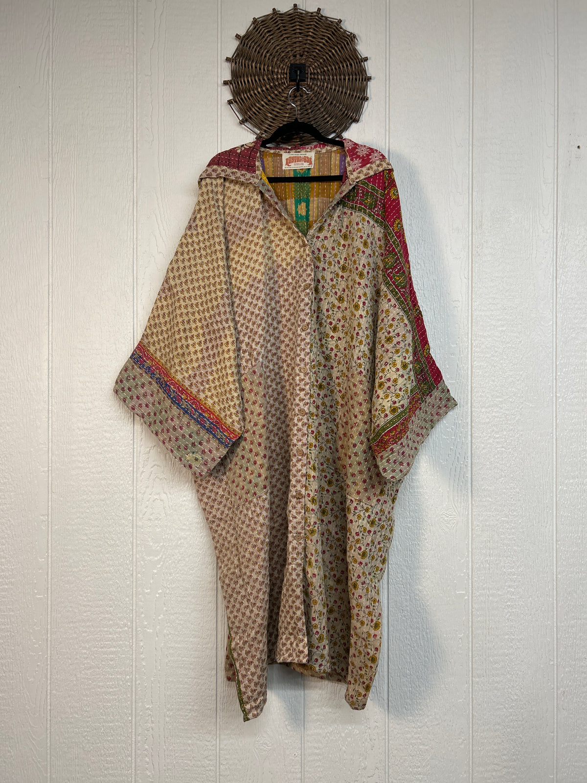 Pareo Kantha Gaia Hooded Maxi 1026 199