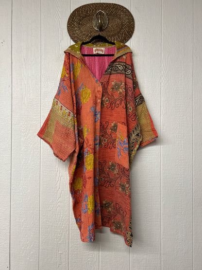 Pareo Kantha Gaia Hooded Maxi 1026 065
