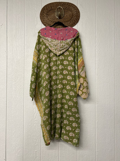 Pareo Kantha Gaia Hooded Maxi 1026 071